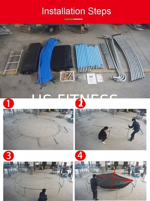 De openlucht 10ft 12ft 14ft Bungee Trampoline van de Trampolinejonge geitjes van het Trampolinepark Openlucht